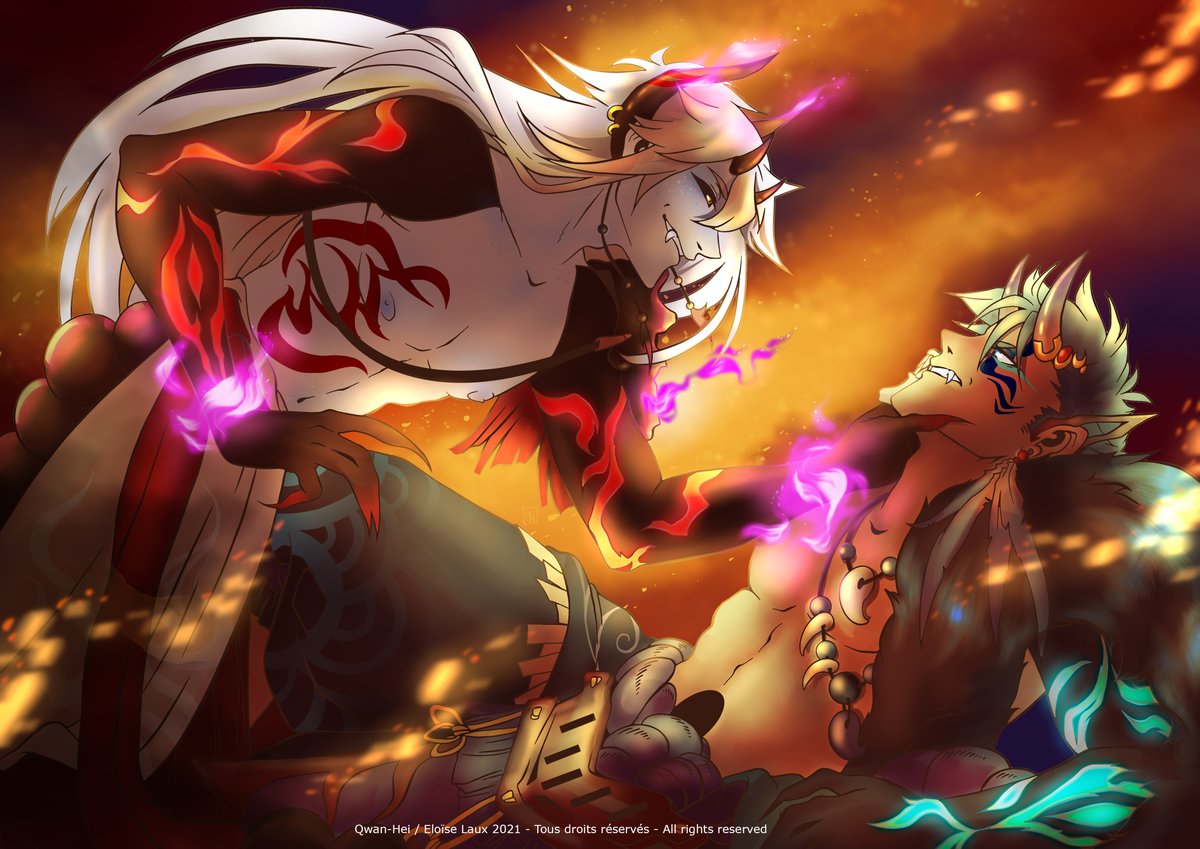 [ First Encounter ]

A first impression gone wrong...or a successful aggressive flirt attempt ? 👹🔥

#BLEACH #BleachBraveSouls