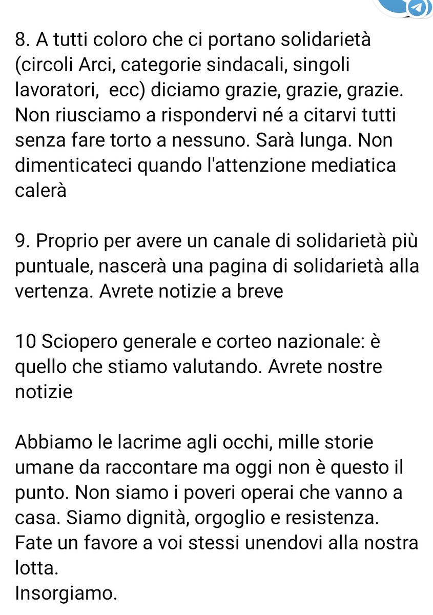Dal "Collettivo di Fabbrica" #lavoratori #Gkn di #Firenze alcune precisazioni da diffondere/difendere/meditare: