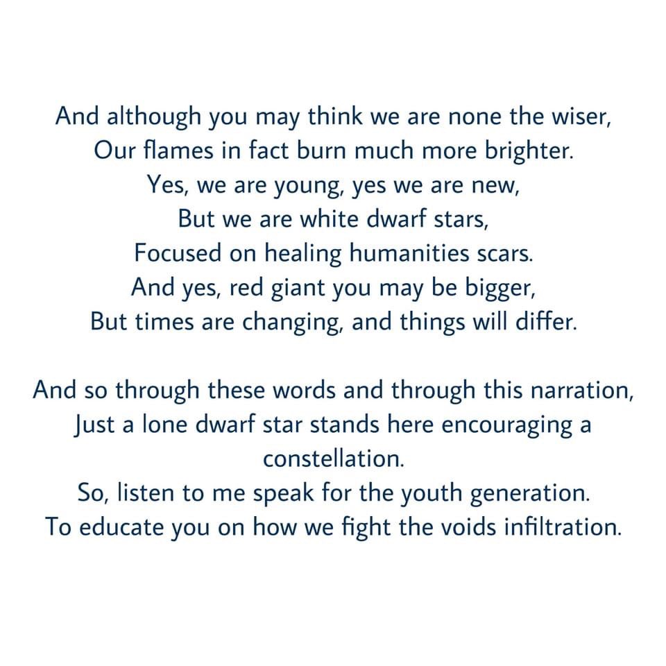 Read about highlights from Day 4 of #NAEUNICEF Summit 2021 below &amp; the moving poem titled “Dwarf White Stars” by Te’ata from <a href="/NASDubaiSchool/">NAS Dubai</a> about the importance of the younger generation’s voice. 
#NAEUNICEF #NAEBeAmbitious #SDGs #SustainableDevelopmentGoals