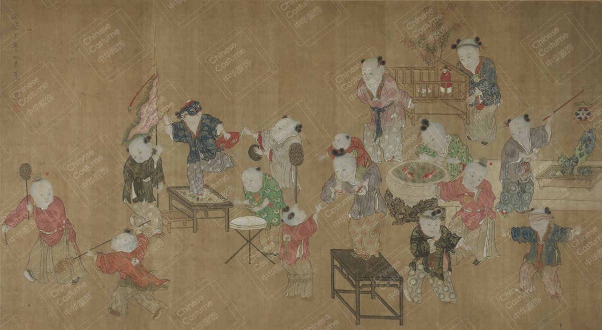 明 嬰戲圖（Children at Play）
Ming dynasty (1368-1644)
Cleveland Museum of Art 

#中华服饰
#汉服
#Chinese_hanfu_challenge 
#ChineseCostume
#ChineseArt