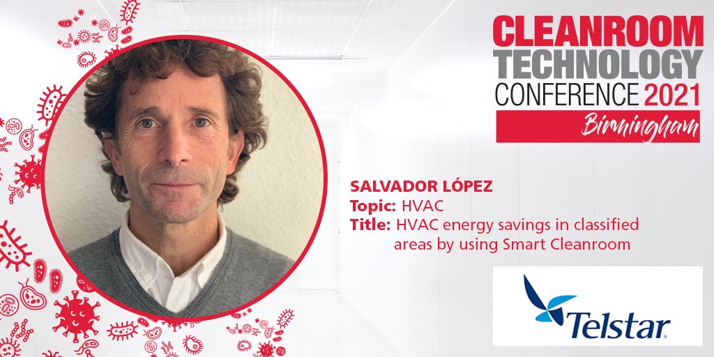 CRTmagazine's tweet photo. Let’s talk energy saving! 

Salvador López, Clean Room Systems Global Operations Manager at @Telstar will lead his presentation on HVAC energy savings in classified areas by using Smart Cleanroom. 

Book your ticket to attend now: https://t.co/GDGr9UxkJt

#CleanroomConference https://t.co/VDze8unKlS