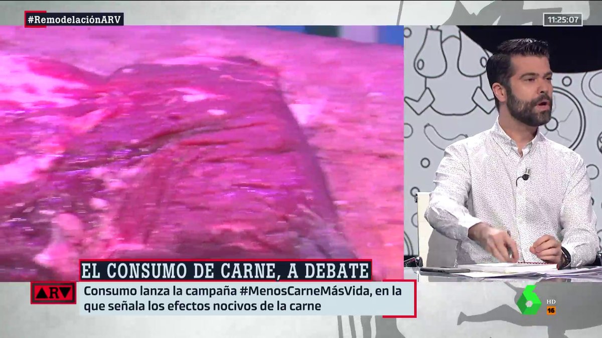 DebatAlRojoVivo's tweet photo. 🔴 Luis Alberto Zamora: "Somos el país europeo que más carne consume" #CarneARV ▶ https://t.co/ZxPmp2O8n9 https://t.co/4mZvaxXXaq
