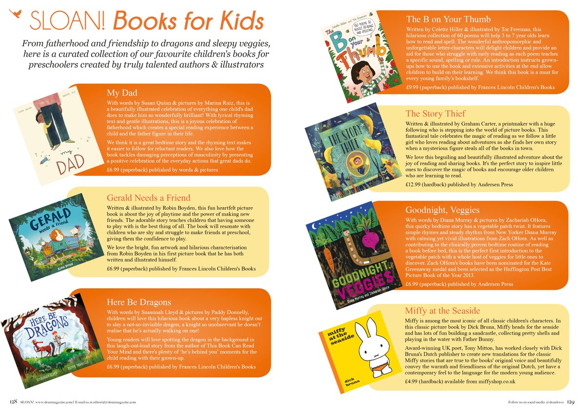 QuartoKids's tweet image. Thank you @sloanloves for these brilliant reviews of My Dad, Gerald Needs a Friend, Here Be Dragons, and The B on Your Thumb! 🤩 
#SusanQuinn #MarinaRuiz @robin_boyden  @paddydonnelly @Susannah_Lloyd #ColetteHiller @tormalore