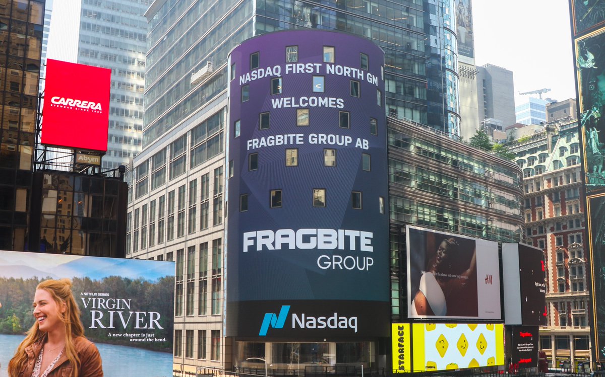 Now we are listed on Nasdaq First North Growth Market!  Our ticker name FRAG