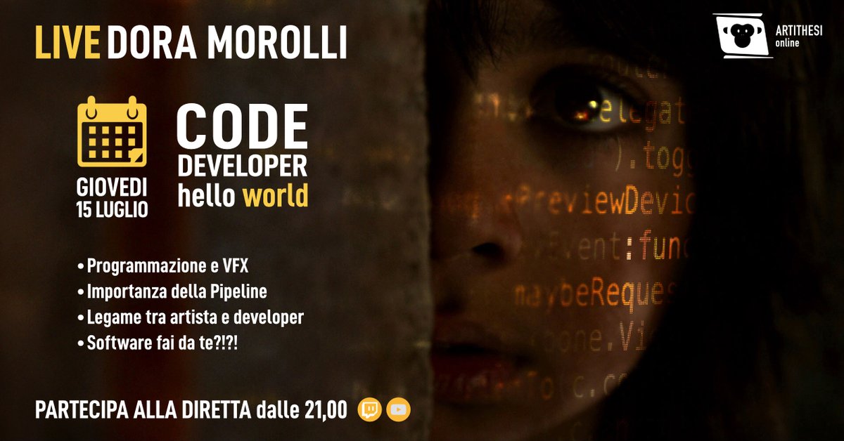 artithesi's tweet image. CGI Trip con Dora Morolli, Code Developer in Weta. Un supporto tecnico per la creazione di tool e software dedicati, l&apos;importanza della Pipeline ed il rapporto tra artisti e sviluppatori.

#tooldev #tooldeveper #codedev #codedeveloper #pipelinevfx #vfx #vfxprogramming #weta