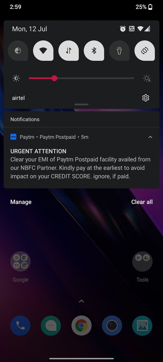 varunkumar97's tweet photo. @Paytmcare @Paytm it looks like you want your customers to disable your push notifications. I did not avail your facility. Get your tech team to stop spamming me every hour and everyone else by the looks of things. https://t.co/PS4VtYelUd