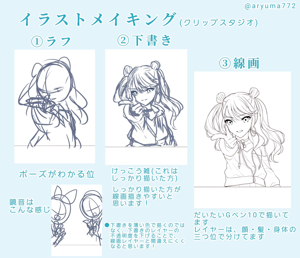 تويتر 亜龍 على تويتر イラストの線画色をなじませるメイキングです T Co Co019ol4c2