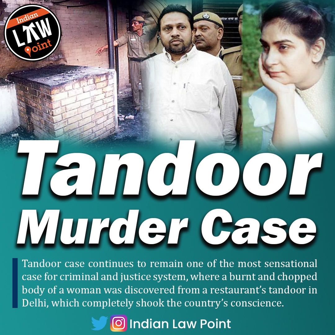 IndianLawPoint's tweet photo. "Tandoor Case" of 1992 remains one of the most sensational case in criminal justice system, where burnt body of woman was recovered from a restaurant's Tandoor in Delhi.
Read the case study in brief.

#Tandoor #TandoorCase #IPC #IndianLaw #legaleducation #law #IndianLawPoint #ILP https://t.co/ij6pnEKsuO