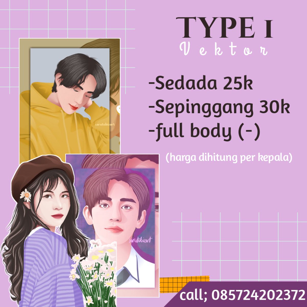sarutobizach's tweet photo. Hai, aku lagi open commission buat cover wattpad. Berikut list harga di lapak aku🤧 tanya-tanya? Boleh banget. Silahkan hubungi nomor yang tertera atau bisa DM ke akun instagram ya
#coverwattpad #coverwattpadmurah #wattpad #wattpadcoverdesaign #opencommission https://t.co/qiDvxryaIu