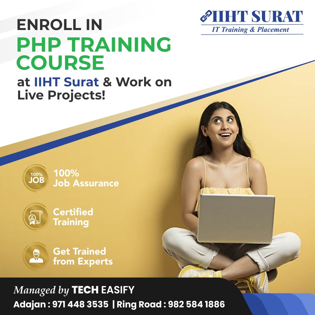 IIHT_Surat's tweet image. Learn #PHPTrainingCourse from IT Experts by working on real-timePHP beginner projects with 100% job placement
📞97144 83535, 98258 41886
#iihtsurat #iiht #surat #bestinstitute #bestinstituteinsurat #phpdeveloper #phpprogramming #phptraining #phptraininginstitute #phpcourse