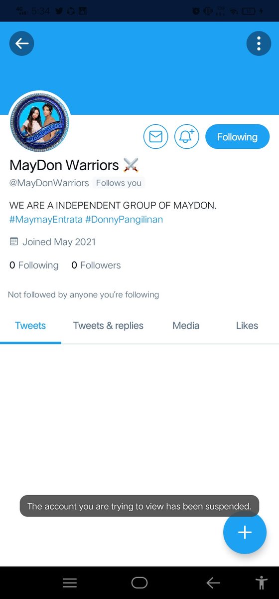 MayDonFanatics's tweet photo. Our admin has been suspended @MayDonWarriors. Why? Napakaingat niya sa paghandle sa amin pero bakit?? Bakit?

#MayDonStayStronger
#MayDon https://t.co/U0lew6Vmz9