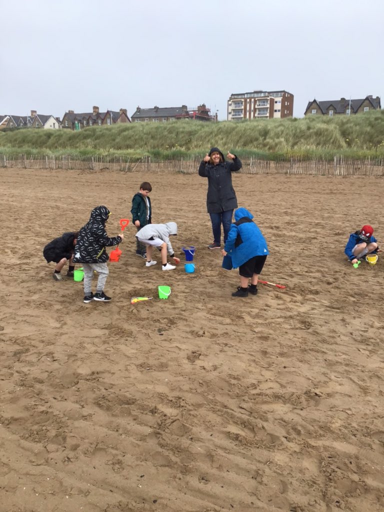 stjosephskly's tweet photo. Apple class have made it to the beach! The weather isn’t on our side but that will not stop our fun! 🏝#prayforthesun https://t.co/aRy1Jr4dmQ