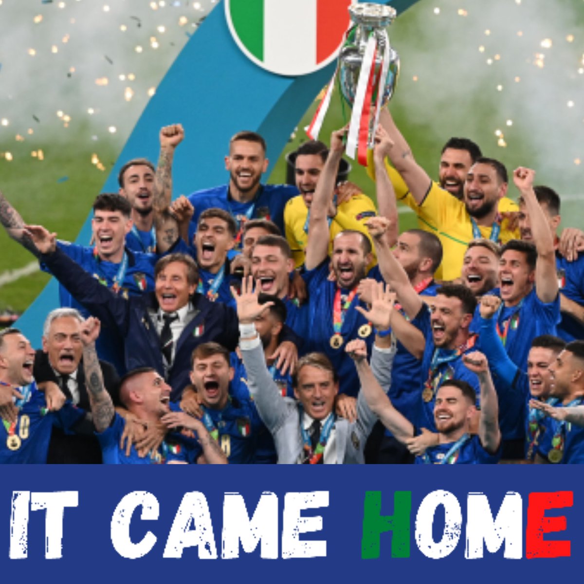LineTimeGame's tweet photo. SE NON SI FOSSE CAPITO

SIAMO CAMPIONI D'EUROPA 🇮🇹💙

#EURO2020 #ITSCOMINGTOROME https://t.co/Bv32KDSb1o