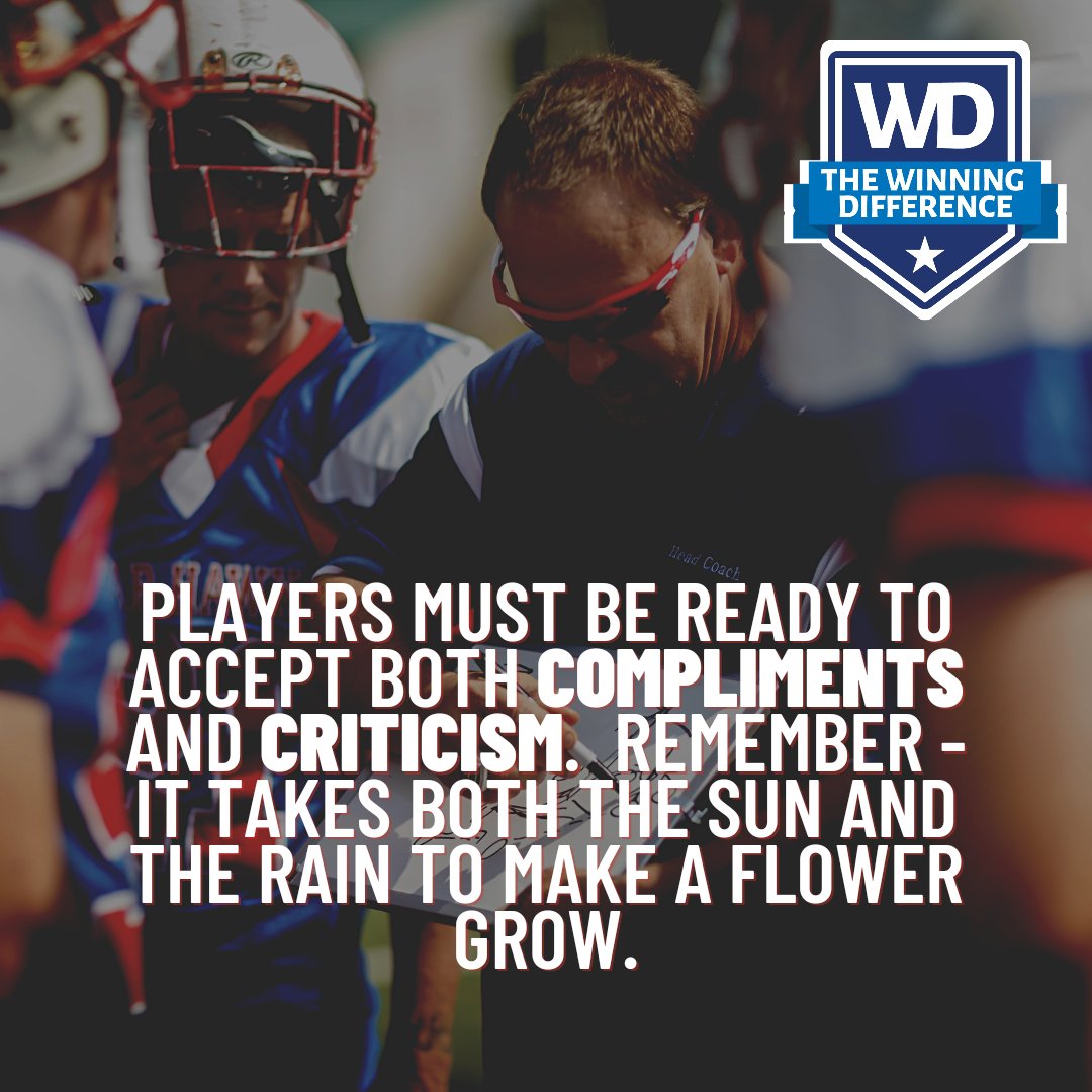 thewinningdiff1's tweet photo. Players - growing/developing requires you to be challenged. When a coach offers a correction, it is not a criticism. Respond by https://t.co/VgHRyFwxDH. L=Listen E=Engage R=Reflect N= Navigate change
#coaching #playeradvice #sports #buildcharacter #adviceforsuccess #leadership https://t.co/ozF1eNEChI