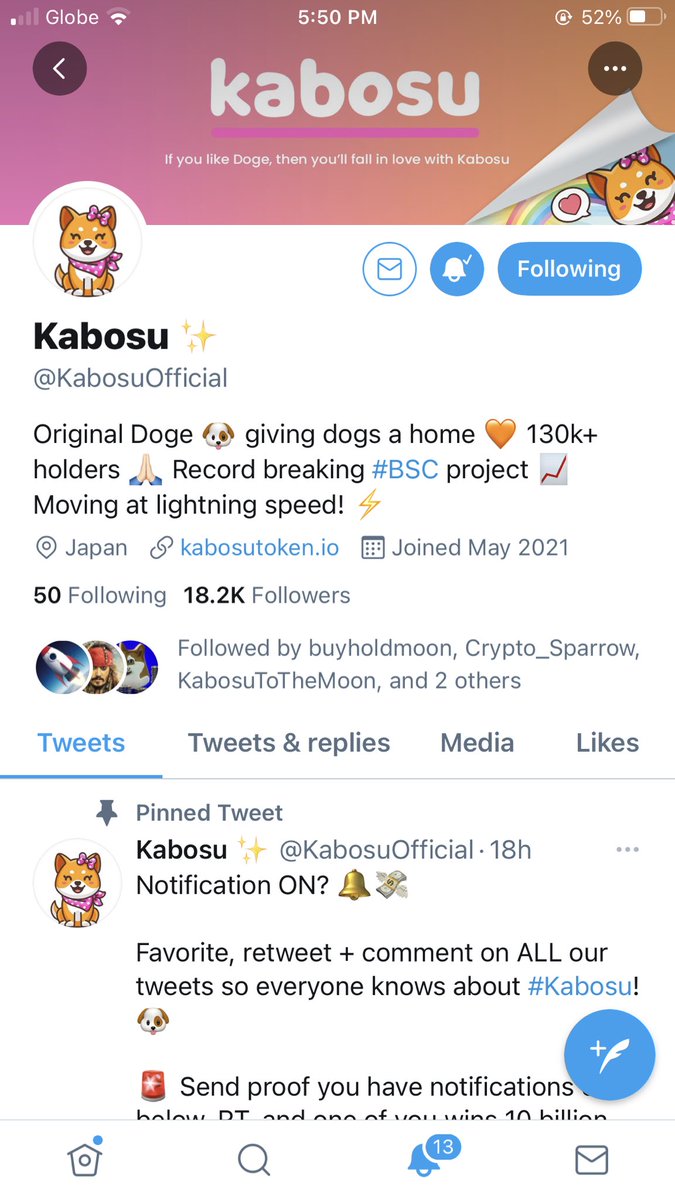 KrizzaShamira's tweet photo. @KabosuOfficial Following 👌🏻 https://t.co/4VhbwEwKy1