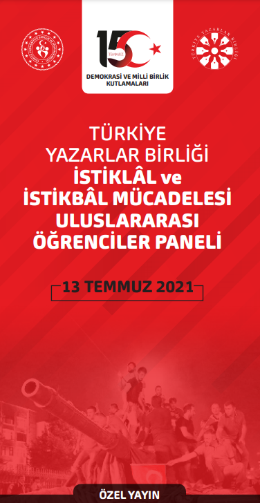 tybgenc's tweet photo. “İstiklâl Ve İstikbâl Mücadelesi Uluslararası Öğrenciler Paneli” düzenlenecek

“15 Temmuz Demokrasi ve Milli Birlik Günü” dolayısıyla Gençlik ve Spor Bakanlığı ile TYB “İstiklâl ve İstikbâl Mücadelesi Uluslararası Öğrenciler Paneli” düzenleyecekler.

👉https://t.co/5XXRELBd0v https://t.co/6XLp5t8rQk