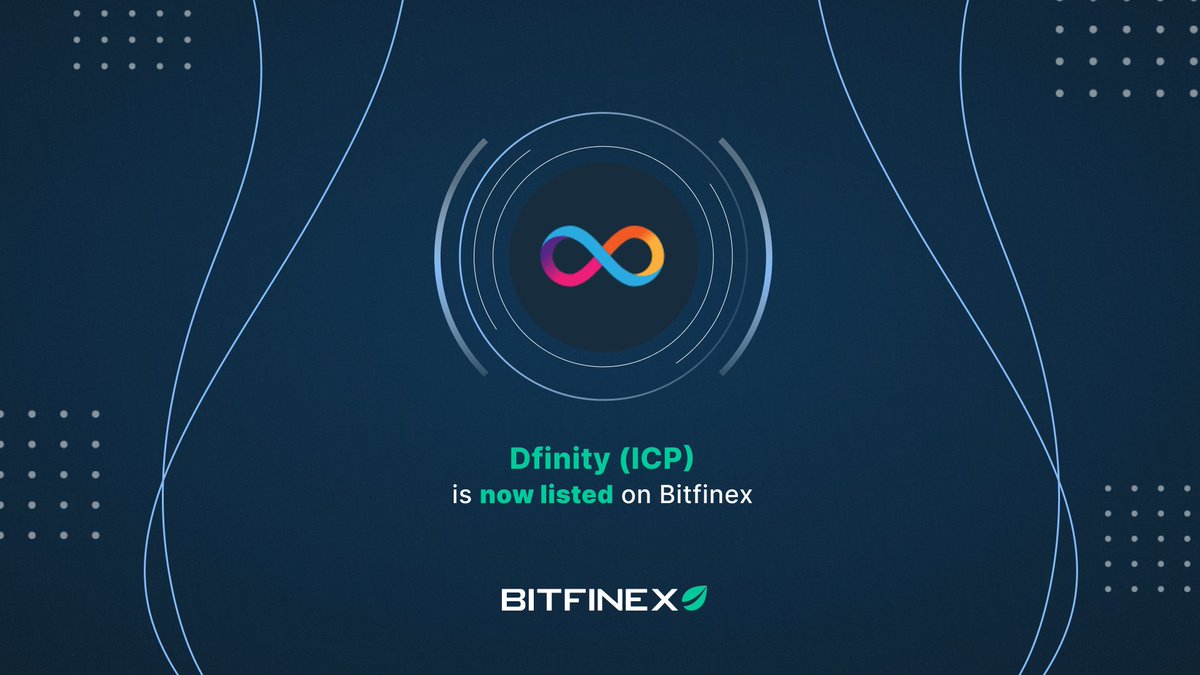 Dfinity Coin Dfinity (ICP) is now listed on Bitfinex! Trading for $ICP is now ...