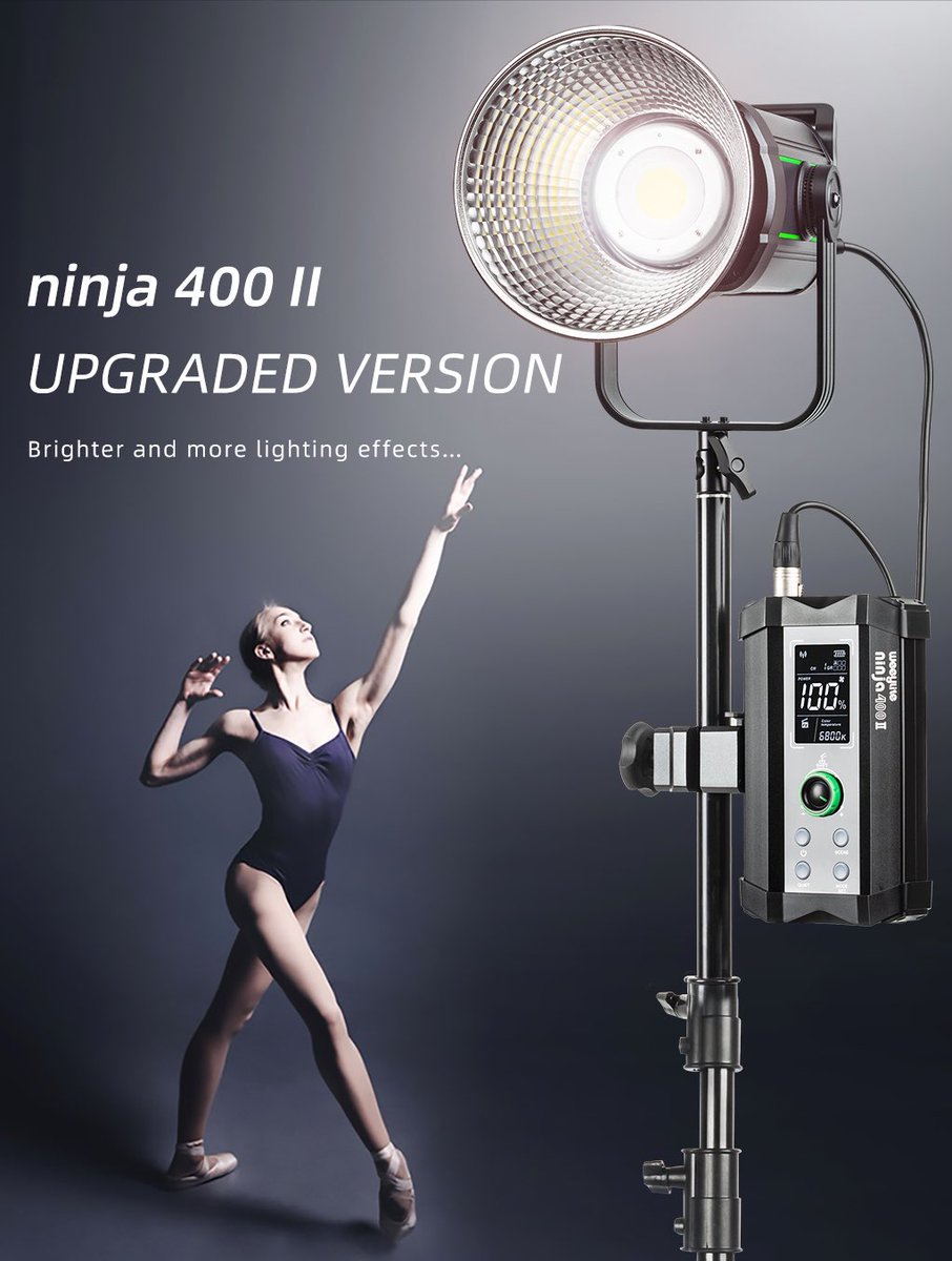 weeylite's tweet photo. Weeylite ninja 400 II is brighter and has more lighting effects.
.
.
.
.
#weeylite #weeylitenewarrival #weeyliteninja400ii #weeylitelighting #weeylitelights #spotlight #ledlight #filmmaker #weeylitecoblight #stuidolighting #viltroxlight #viltrox #viltroxlighting #filmmaking https://t.co/o5DzxfcGlo