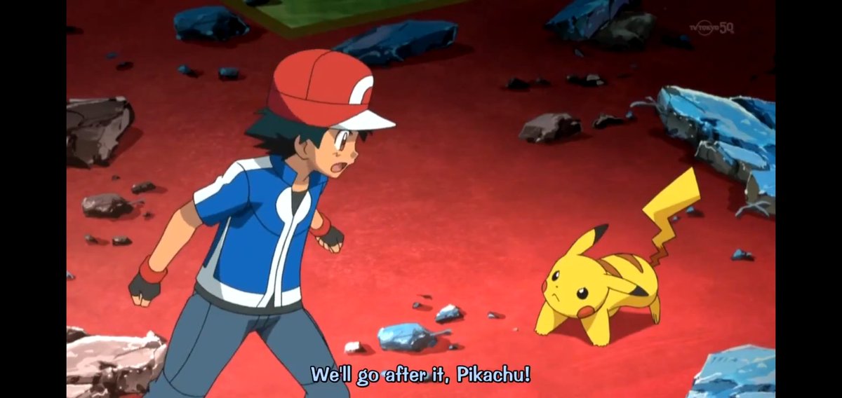 Ash says Garchomp is crying. Not really. Bonnie asks what's going on ...