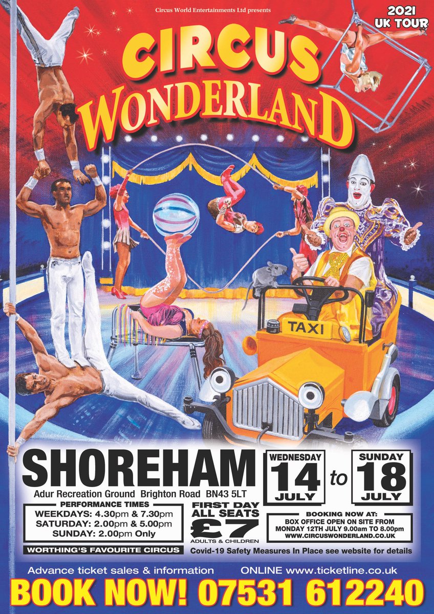 Circus Wonderland is back on Adur Rec this week with thrills and spills and lots of laughs for all the family! Find your discount voucher in <a href="/Shoreham_Herald/">Shoreham Herald</a>