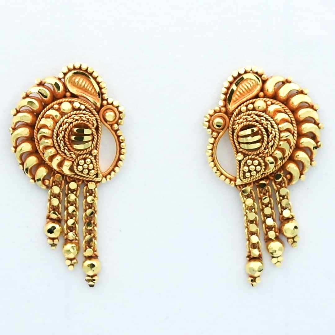 NEW! Touchstone Indian Bollywood Bling Traditional Artistic Workmanship  Style Defining Attractive Look White Rhinestone Designer Jewelry Earrings  In Gold Tone For Women. : Amazon.in: Fashion