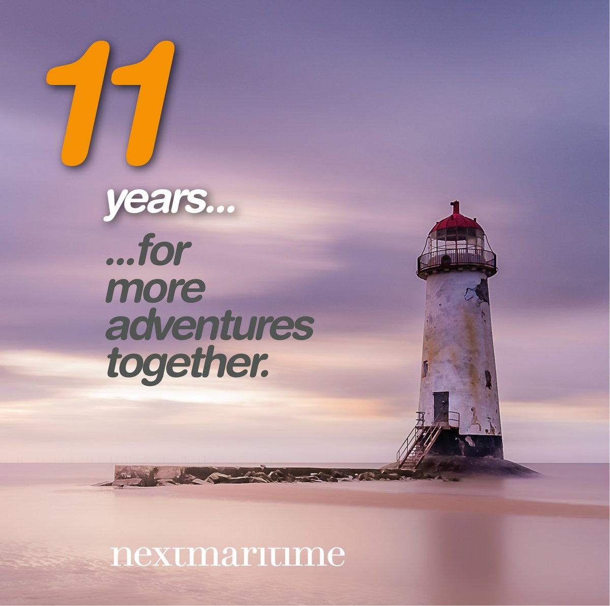 Next Maritime turns 11, and we do so with great happiness.

This year, especially, we want to emphasize that teamwork is essential, that trust is vital and that effort pays off.

Happy birthday to everyone who is part of Next Maritime. We are an amazing team!

#NextMaritime