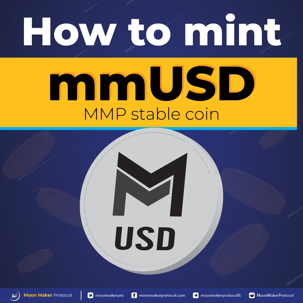 MegapadDeFi's tweet photo. ๐ชHow to mint/redeem mmUSD.
Link : https://t.co/9QlwyoNbyS
#MoonMakerProtocol #MMP #Launchpad #InitialMoonOffering #IMO #BinanceSmartChain #BSC #Crypto #DeFi https://t.co/qCy0qbqFYM
