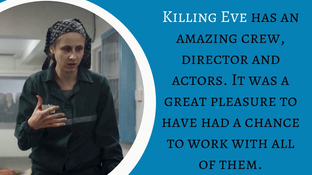 IDPMagency's tweet photo. Zhenya was part of BAFTA-winning TV series Killing Eve where she played Russian prisoner Agniya, trading punches with Russian assassin Villanelle, played by Jodie Comer. https://t.co/ZlK3L0Wh7n