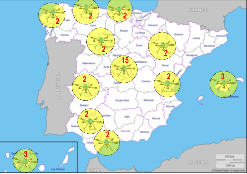 TramicarES's tweet photo. ¿Quieres saber dónde van a operar los 39 drones del dispositivo que la DGT ha puesto en marcha para este #verano? 👇
Conduce con precaución. ¡Se prevén hasta 91 millones de desplazamientos 🚗🏍️!
#SeguridadVial #DGT #conduceconprecaucion https://t.co/bEq5EVUWnV