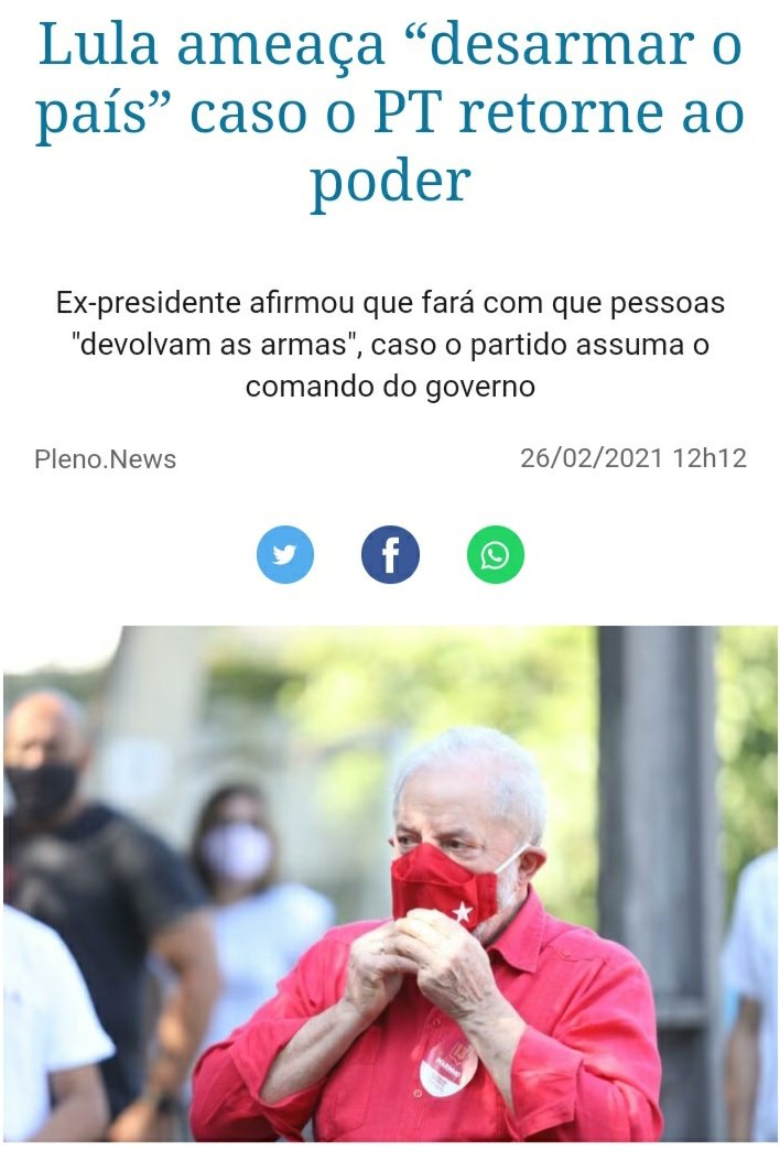Provavelmente as manifestações em CUBA não terão êxito porque é um povo totalmente desarmado contra o Estado opressor.
Lula quer voltar ao poder e advinha qual é uma das suas principais promessas?
#SOSCuba 
#ComunismoECrime