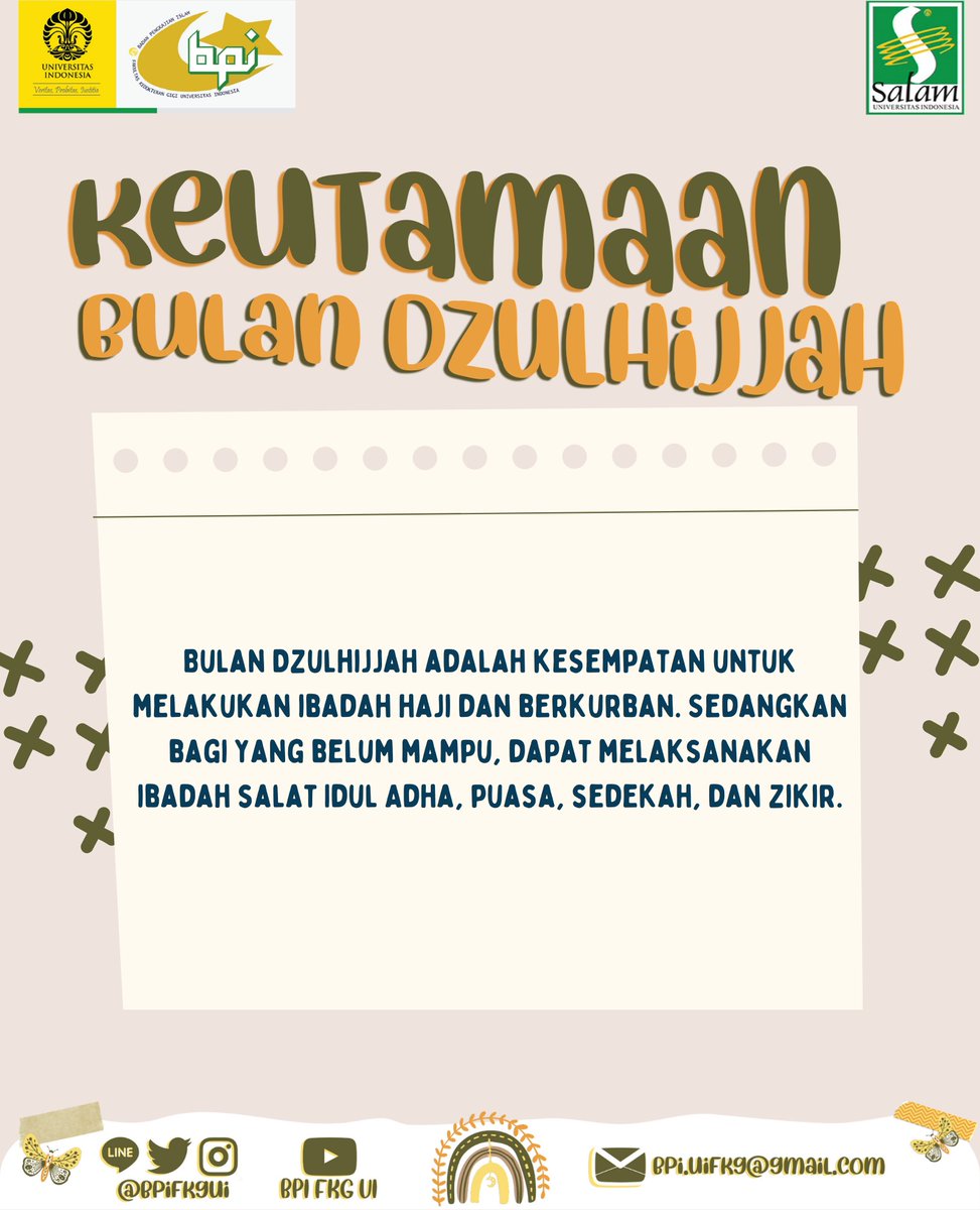 Badan Pengkajian Islam FKG UI 2023 tweet media