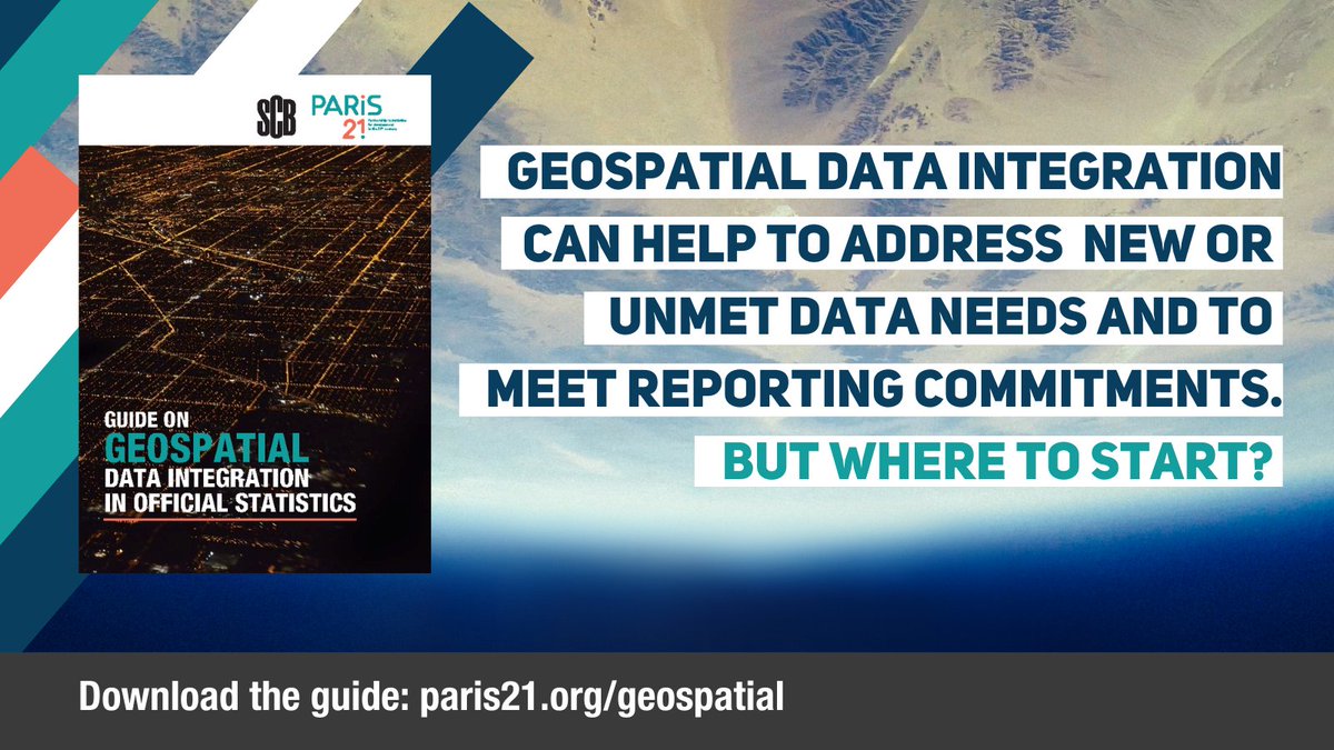 📣 OUT NOW!

National statistical offices looking to strategically and seamlessly integrate #geospatial data can now consult a new guide including case studies. 

paris21.org/geospatial

Our takeaways ⬇️