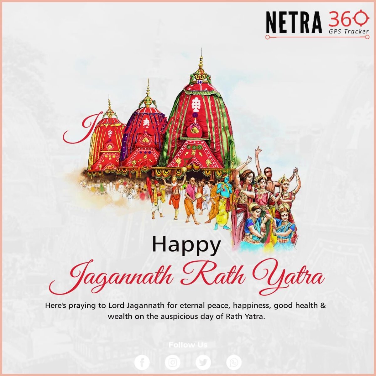 netra360's tweet photo. Happy Rathyatra !!!

#rathyatra #jagannath #puri #​jaijagannath #lordjagannath #krishna #Netra60 #gpstracker https://t.co/zWr0Z7hBQk