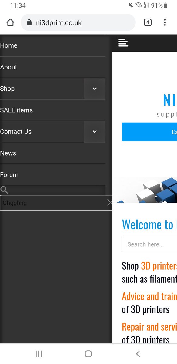 NickleIckle's tweet photo. @axlethemes how do you change the text in the search box on the mobile site from black? You can't see what you have typed! https://t.co/MGjAHjxK2z