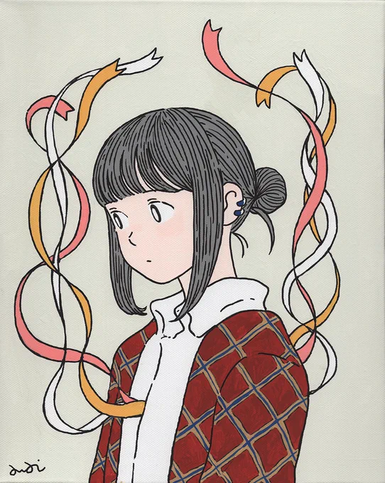 イラスト : 自由にこんがらがって。 
