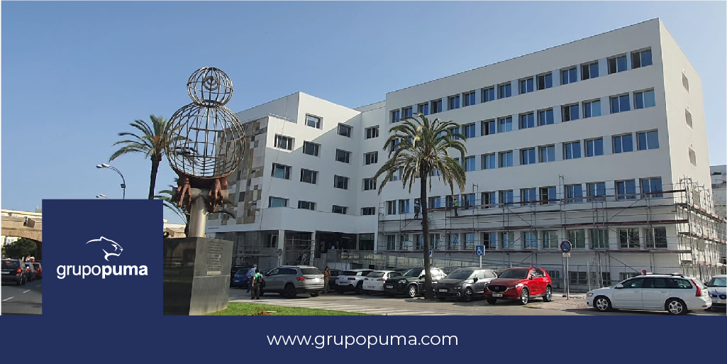 grupopuma's tweet photo. OBRA Edificio de Hacienda, Cádiz (EATP)
Rehabilitación energética sistema #TraditermEPS de 60mm de @grupopuma; acabado con el #mortero #Morcemcril® en blanco.
Constructora #extraco
Aplicador #EcoanzaSLU
#SATE
#rehabilitación
#sistemascontructivos
#siemprecumplimos https://t.co/Tgtl4DpOd5