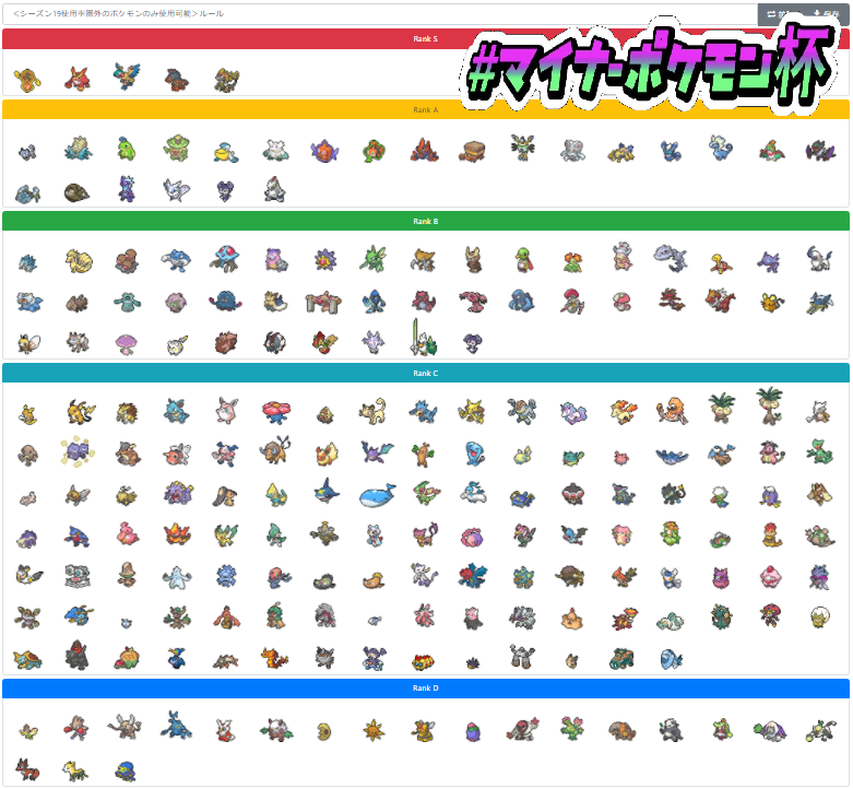ナルカミ ポケモントレーナー マイナーポケモン杯 仲間大会 使用禁止ポケモン については画像をよく見ていただき ルール違反がないか念入りに確認したうえで仲間大会に参加するようお願いします 参照 ポケモンバトルデータベース シーズン19 ナルカミ ポケモントレーナー マイナーポケモン杯 仲間大会 使用禁止ポケモン については画像をよく見ていただき ルール違反がないか念入りに確認したうえで仲間大会に参加するようお願いします 参照 ポケモンバトルデータベース シーズン19