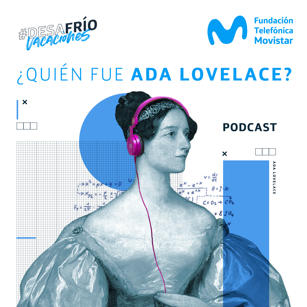 fmovistararg's tweet image. ¡Ya, ya! Agarrá auriculares o subí el volumen de smartphone, compu o tablet y escuchen en familia este podcast.
¿Ada Lovelace? ¿Les suena? ¡La primera programadora de la historia!

A conocer su historia. 🎧
#DesaFríoVacaciones 👉🏻 bit.ly/3petytG