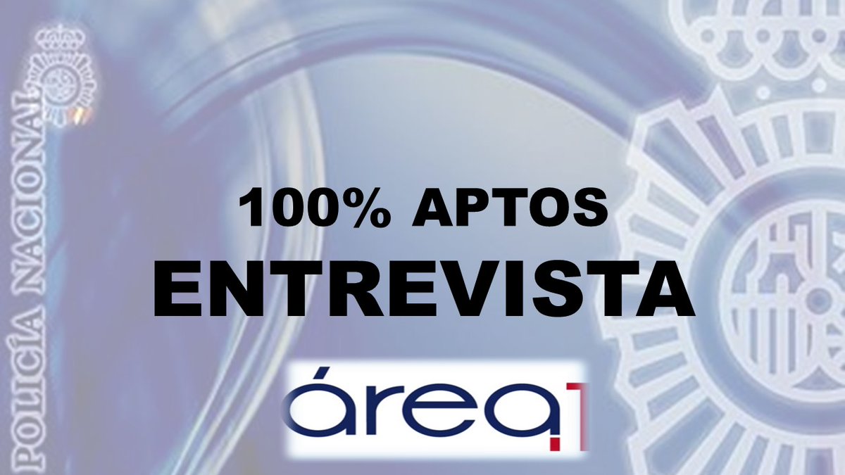 AcademiaArea91's tweet photo. Enhorabuena a todos nuestros alumnos este año hemos conseguido un 100% de APTOS en la entrevista. Estamos muy orgullosos de todos vosotros #escalabasica #entrevista #policianacional https://t.co/F7hCVLISLI