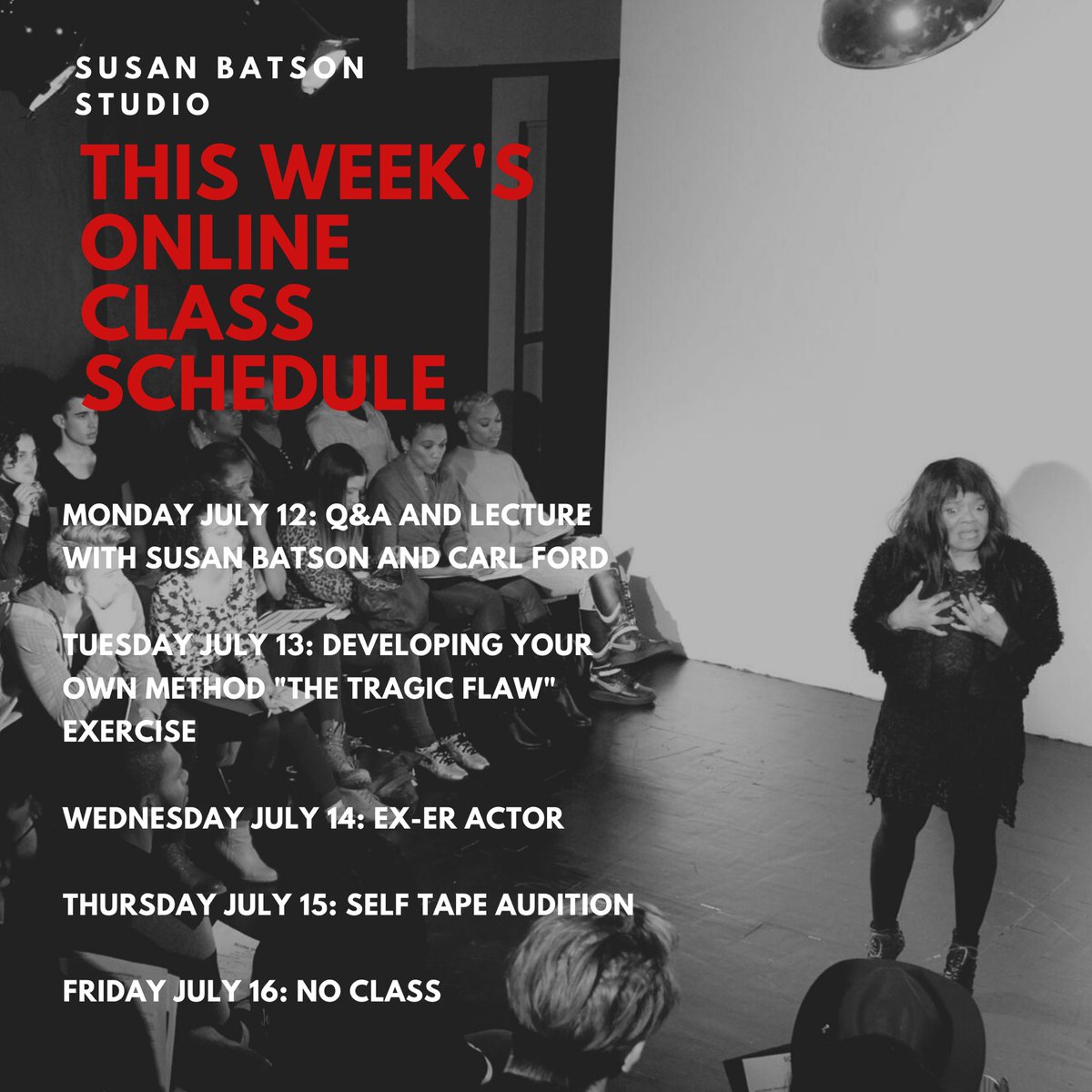 SBStudioLLC's tweet image. #pilotseason #selftape #actorsaccess #actingaudition #filmfestival #acting #actor #actress #actingcoach #susanbatson #susanbatsonstudio #actingteacher #actingclass #actingstudio #castingdirector #laactor #nycactor #filmauditions #theaterauditions #auditions #filmindustry