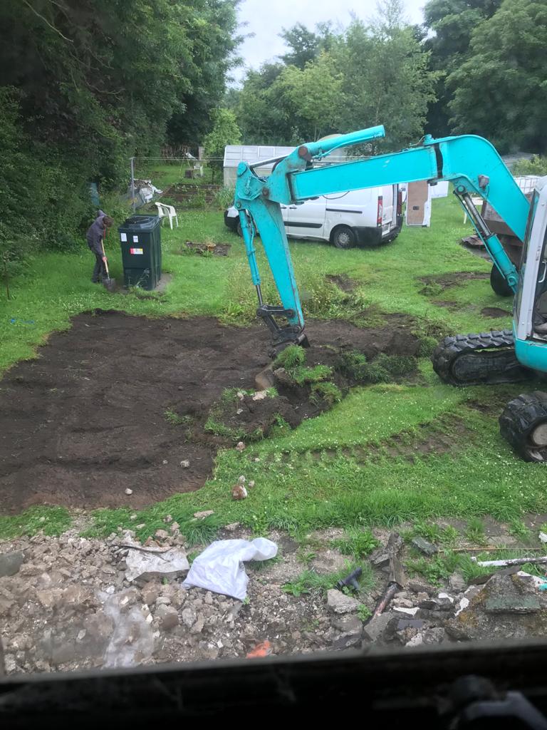 TraceyHolsgrove's tweet photo. Work has started on our extension :) I have never been so ridiculously excited to see a digger! #FionnualasNewSpace #building #extension #DisabilityAdaptation https://t.co/C9PGmYmwWf