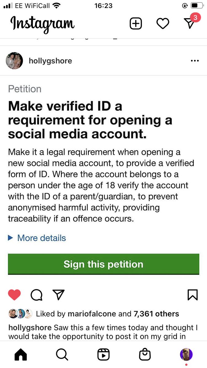 The government responded saying this effects your rights you don’t deserve them! Also it’s such a lie! So many gambling sites/adult sites do this and then you pick your username/pic and can be just as anonymous as you are on insta! But the site manager will find you if needed!