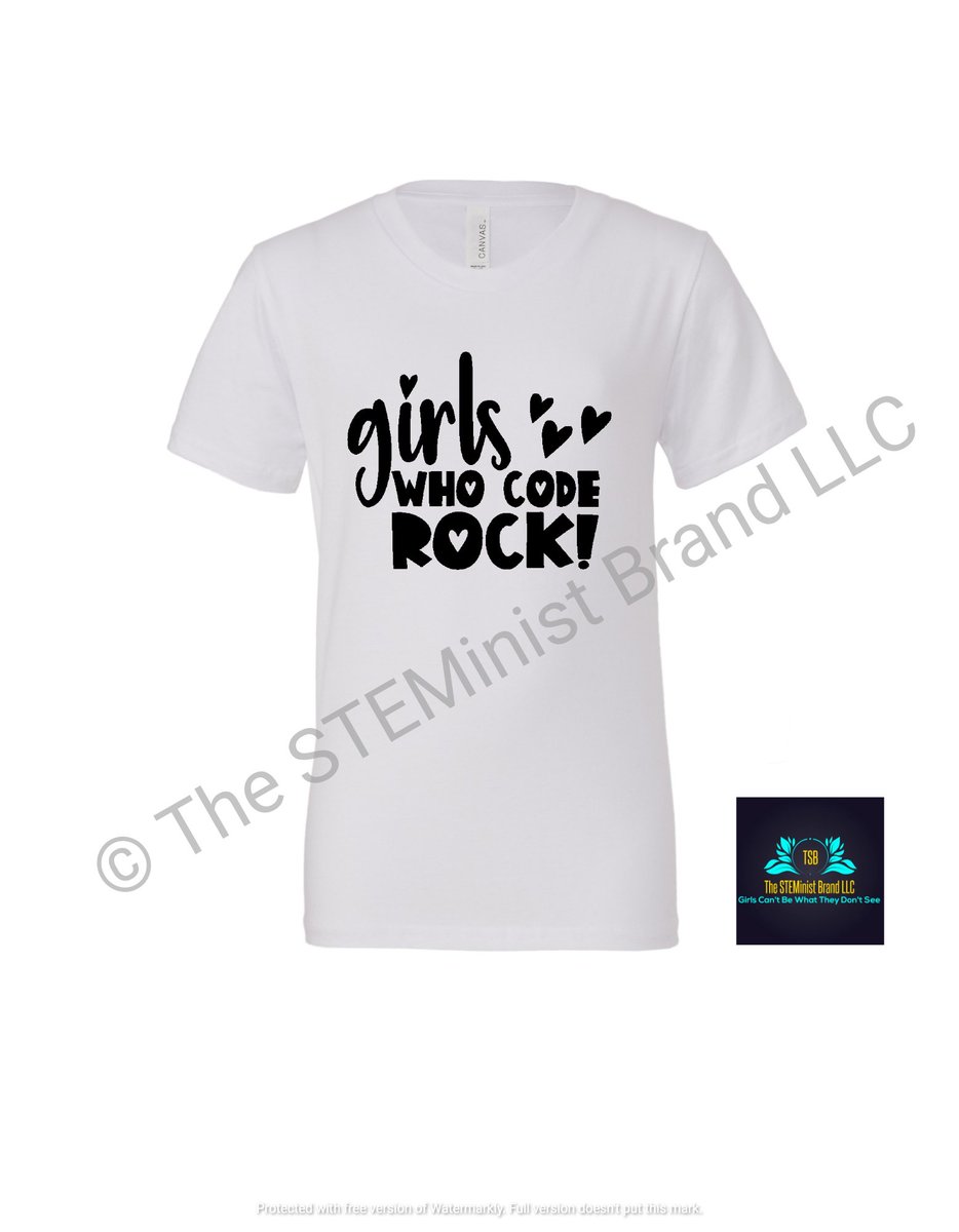 steministbrand's tweet photo. "91.5% of developers are ♂, 8% ♀ per a 2020 survey, demonstrating the ♂-dominating reality of software development jobs." Let's change that. Get your tee today! https://t.co/p5RU4zlKhv

#thesteministbrand #thesteministbrandcollection #girlscantbewhattheydontsee #coding #STEM https://t.co/bOjs6m0tr8