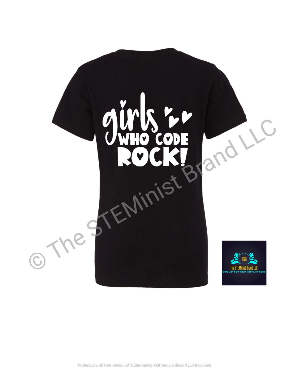 steministbrand's tweet photo. "91.5% of developers are ♂, 8% ♀ per a 2020 survey, demonstrating the ♂-dominating reality of software development jobs." Let's change that. Get your tee today! https://t.co/p5RU4zlKhv

#thesteministbrand #thesteministbrandcollection #girlscantbewhattheydontsee #coding #STEM https://t.co/bOjs6m0tr8