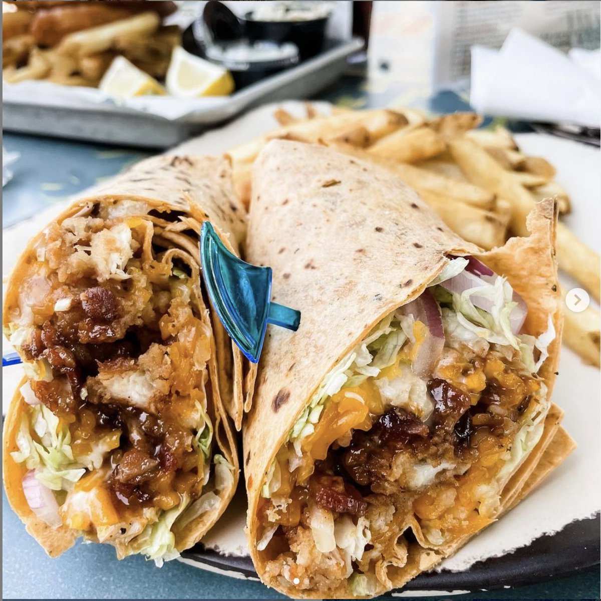 Getting hangry? Stop by LandShark Bar and Grill for a bite to eat!  🌯

#LandShark #lunch #paradise #lethefinbegin #sunshine #FinsUp #Margaritaville