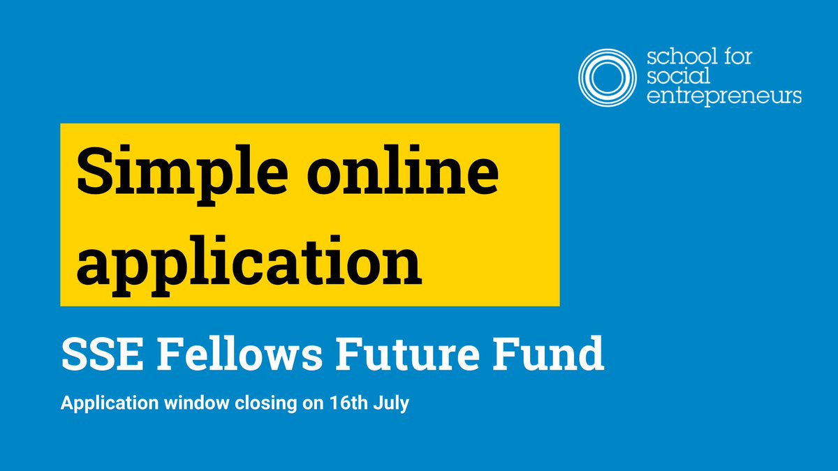 ✏ More applicants will reach the second stage of the Fellows Future Fund so that more SSE fellows can engage with the Social Partners and gain their insights in the following stage. Find out if you can apply 👉 the-sse.org/fellows/fellow… #Funding