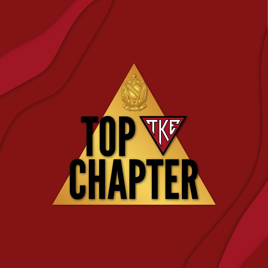 TKE_Fraternity's tweet image. Congratulations to this year&apos;s Top TKE Chapters! @ a member in your chapter that helped contribute to your chapter&apos;s success!
🔻
We&apos;ll be previewing awards throughout the week, so keep an eye out for your chapter!