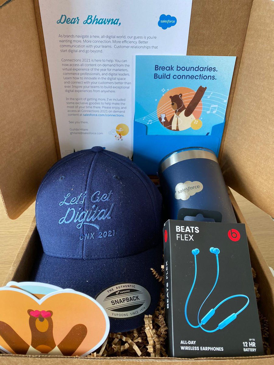 Many thanks <a href="/justguilda/">Guilda Hilaire</a> @marketingcloud for the amazing swag #CNX21 ❤️😍😘