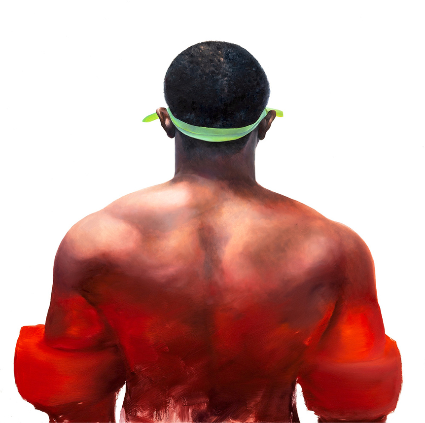 pffcollection's tweet photo. In his “Self” series, @cewpaintings explores the nuances of his emotional relationship with water. He survived almost drowning three times, and this series serves as a visual journal of how he has contended with this trauma and overcoming his Thalassophobia, or fear of the ocean. https://t.co/9ZzxYsUppg