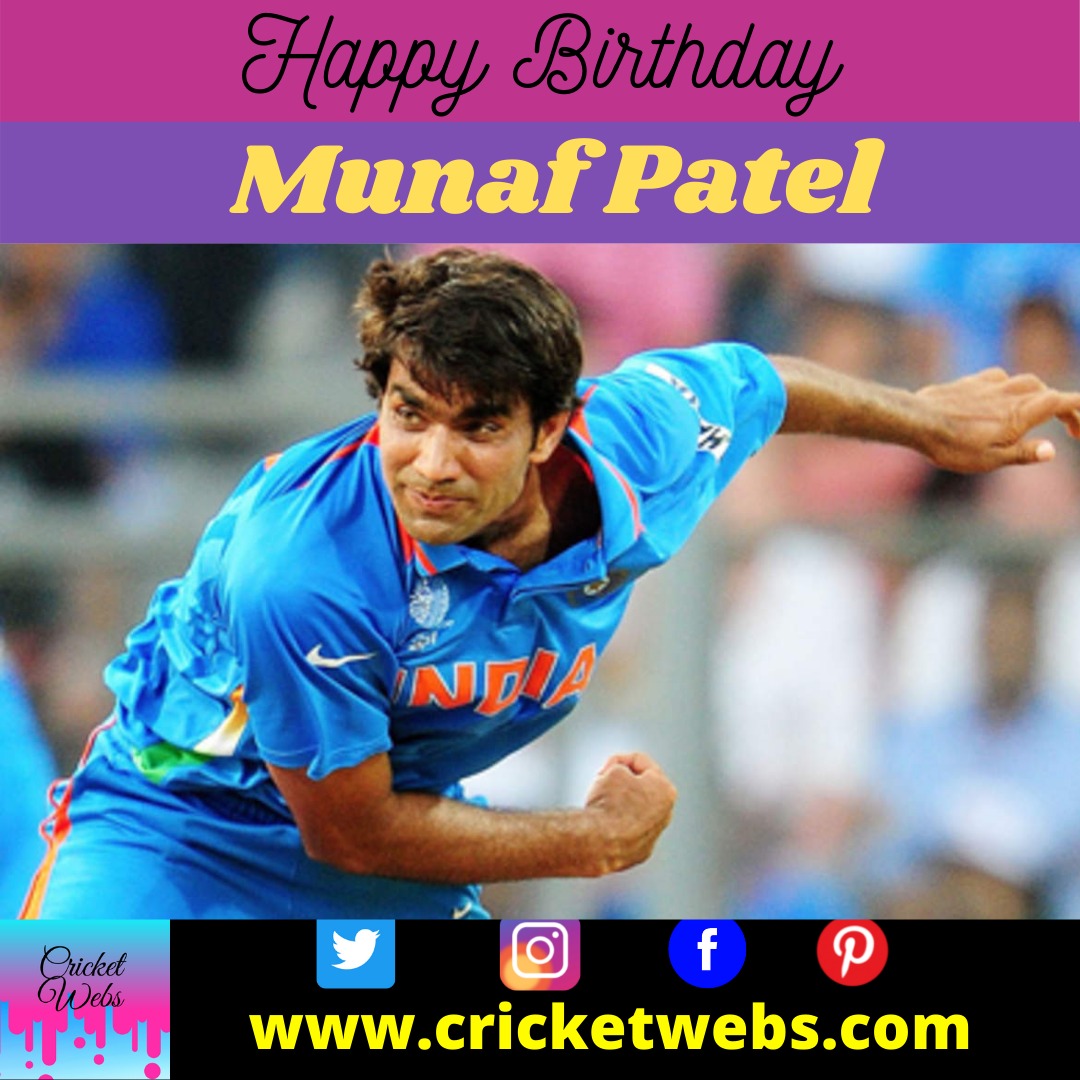 An injury-prone Indian fast bowler is born on this day. Happy Birthday Munaf Patel 